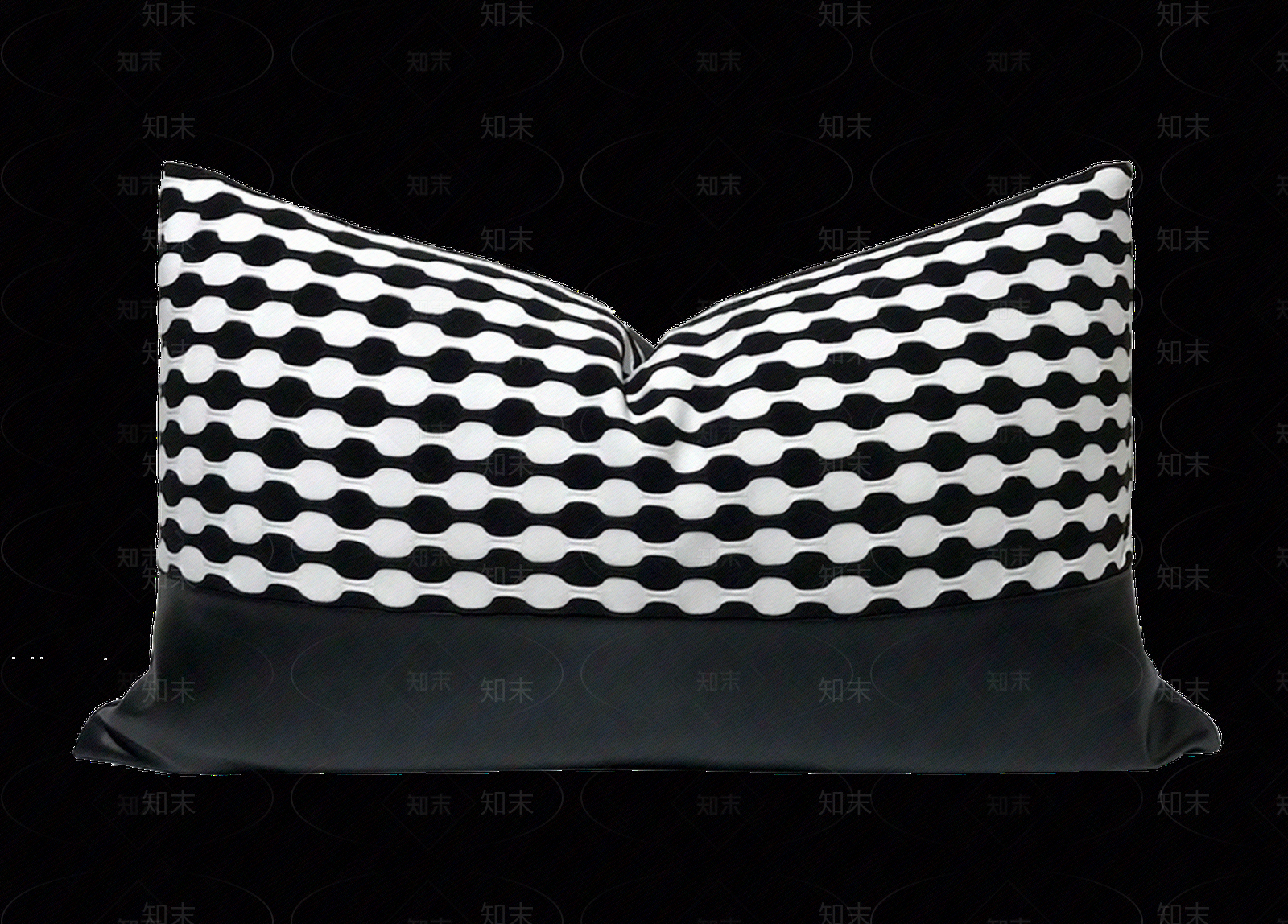 黑白花纹纹理抱枕贴图下载【ID:1148601464】