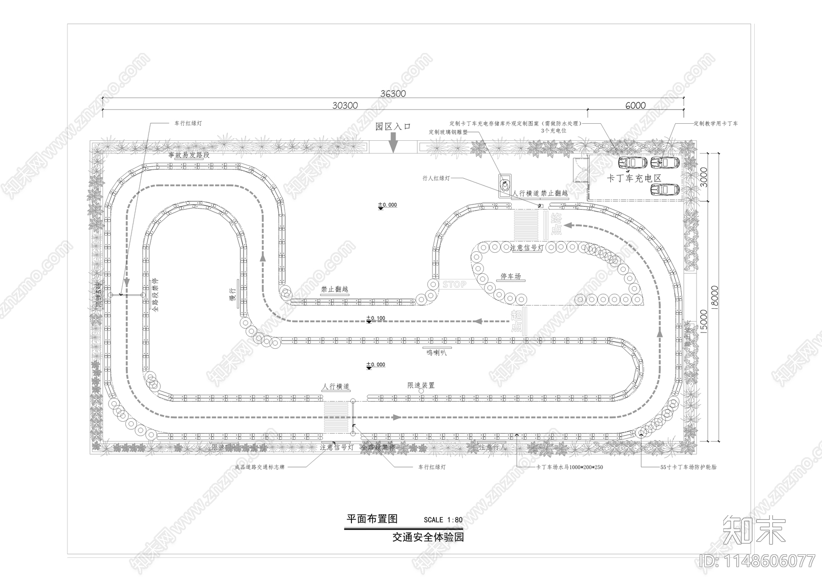 青少年法治教育实践基地装修室内cad施工图下载【ID:1148606077】