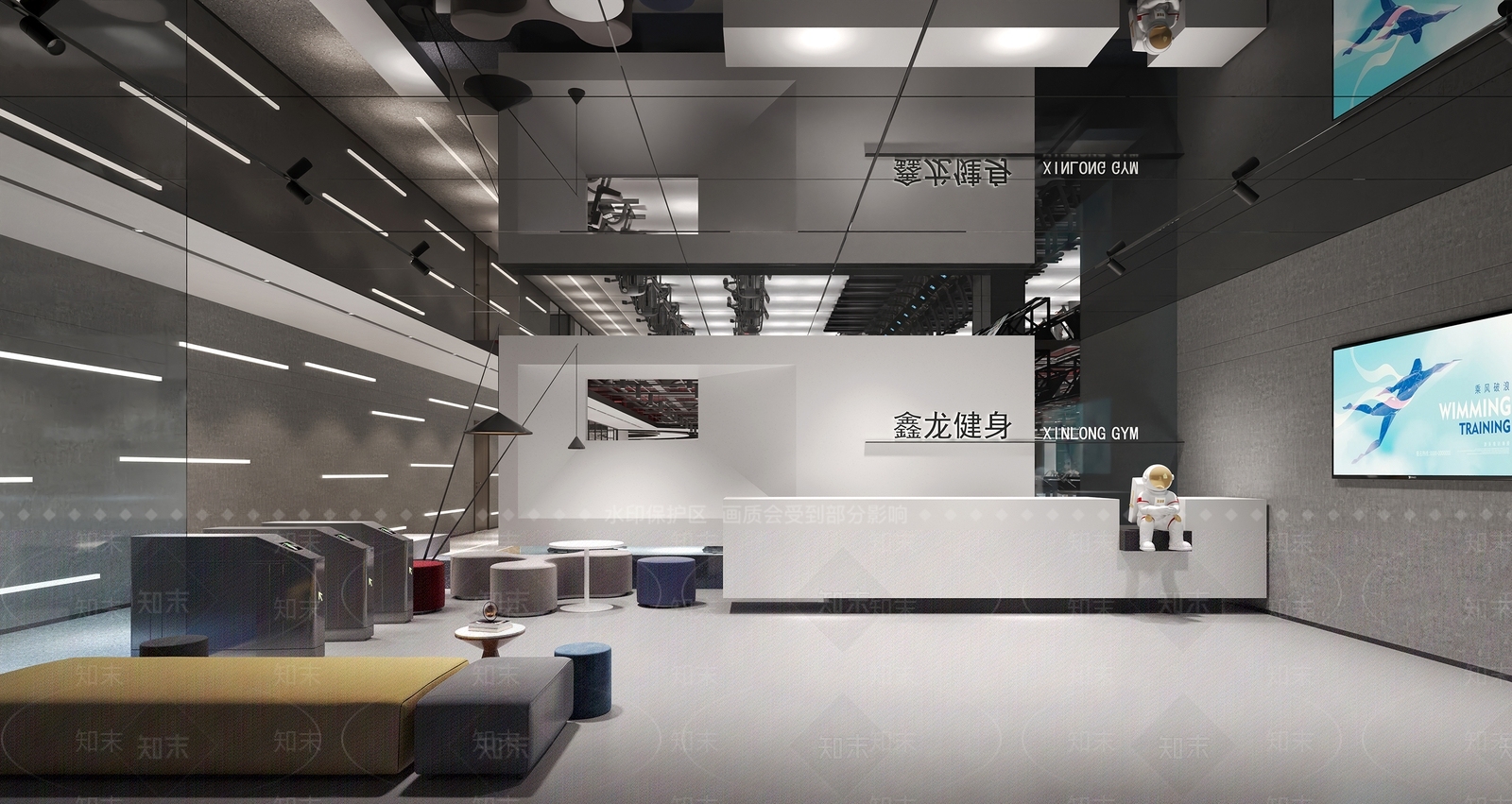 现代健身房3D模型下载【ID:1148613658】