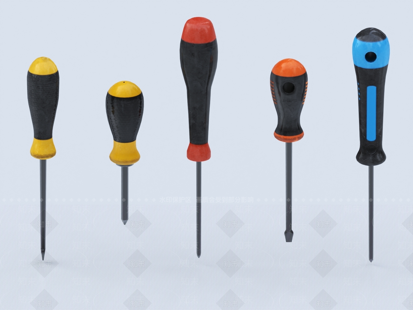 螺丝刀3D模型下载【ID:1148618109】