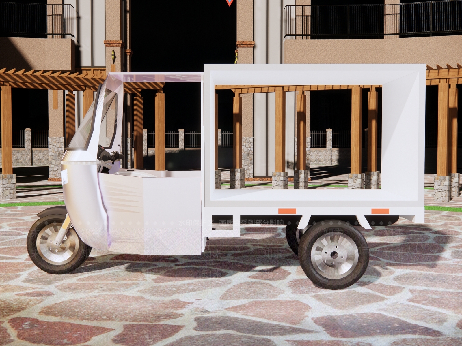 三轮车SU模型下载【ID:1148619486】