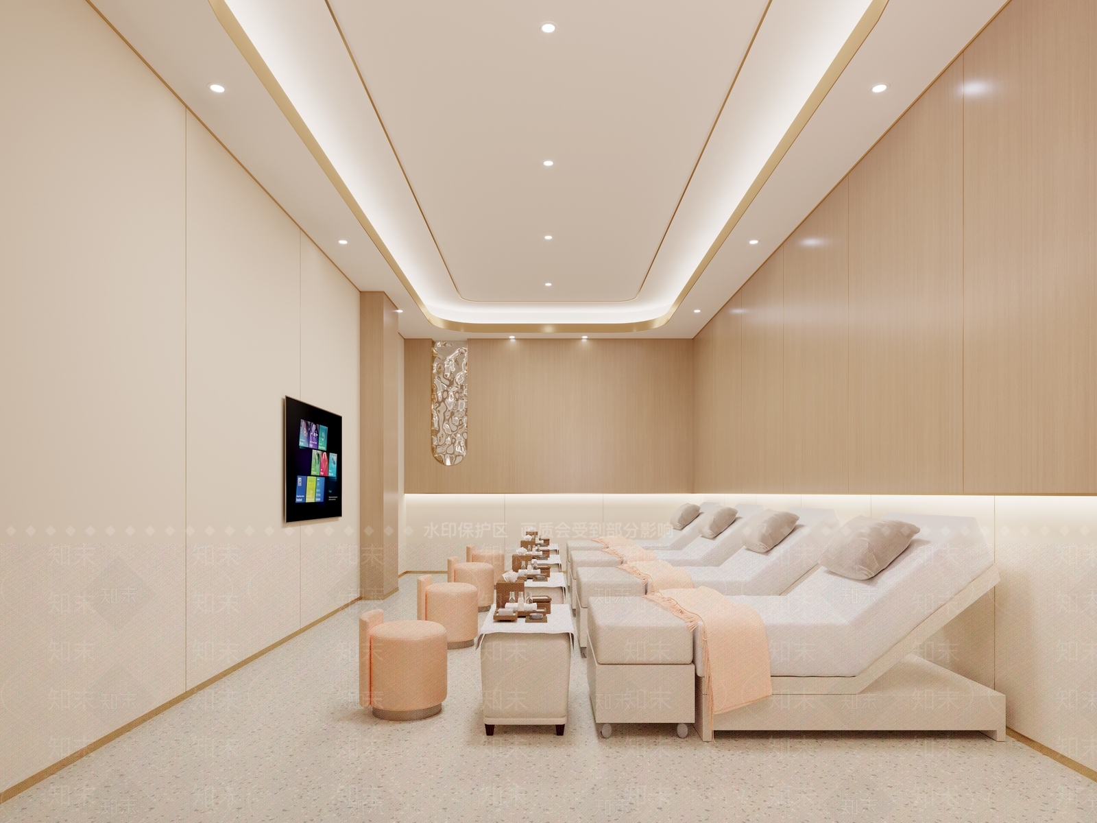 现代美容SPA店3D模型下载【ID:1148621339】