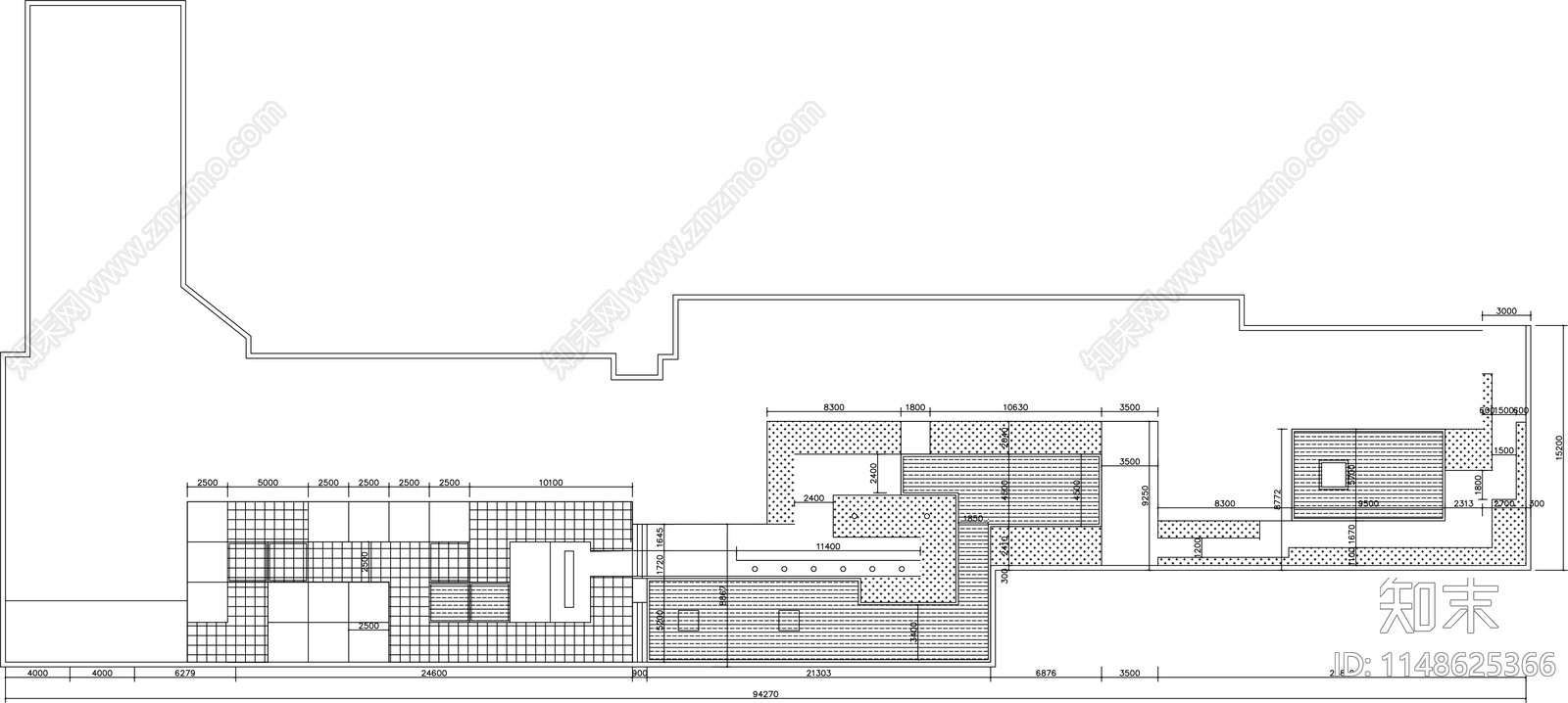 现代校园广场景观平面图施工图下载【ID:1148625366】