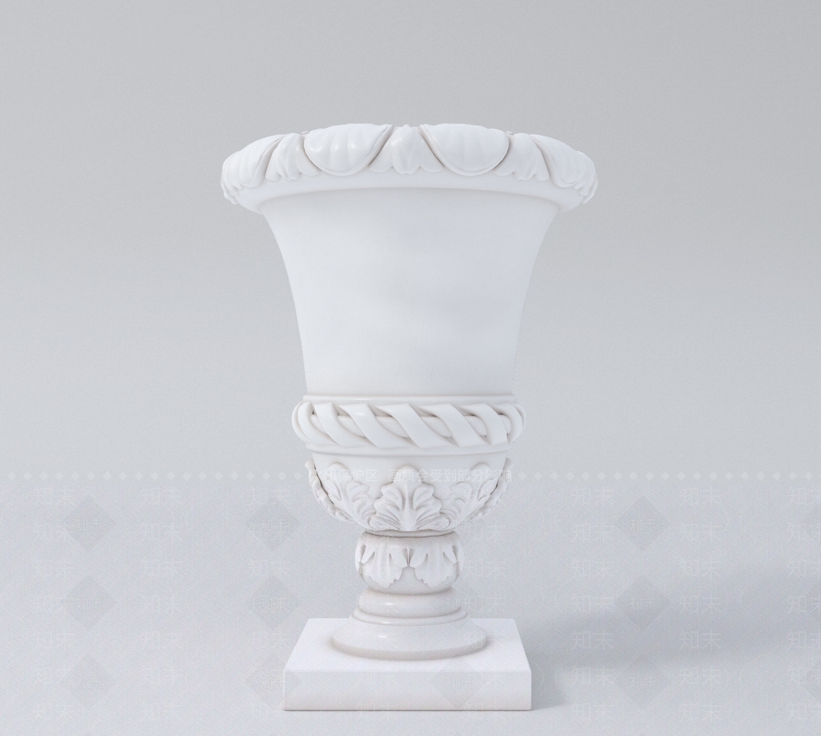 简欧花钵3D模型下载【ID:1148625946】