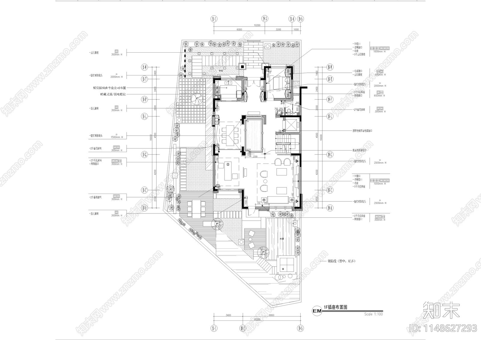 漳洲建发别墅样板间室内cad施工图下载【ID:1148627293】