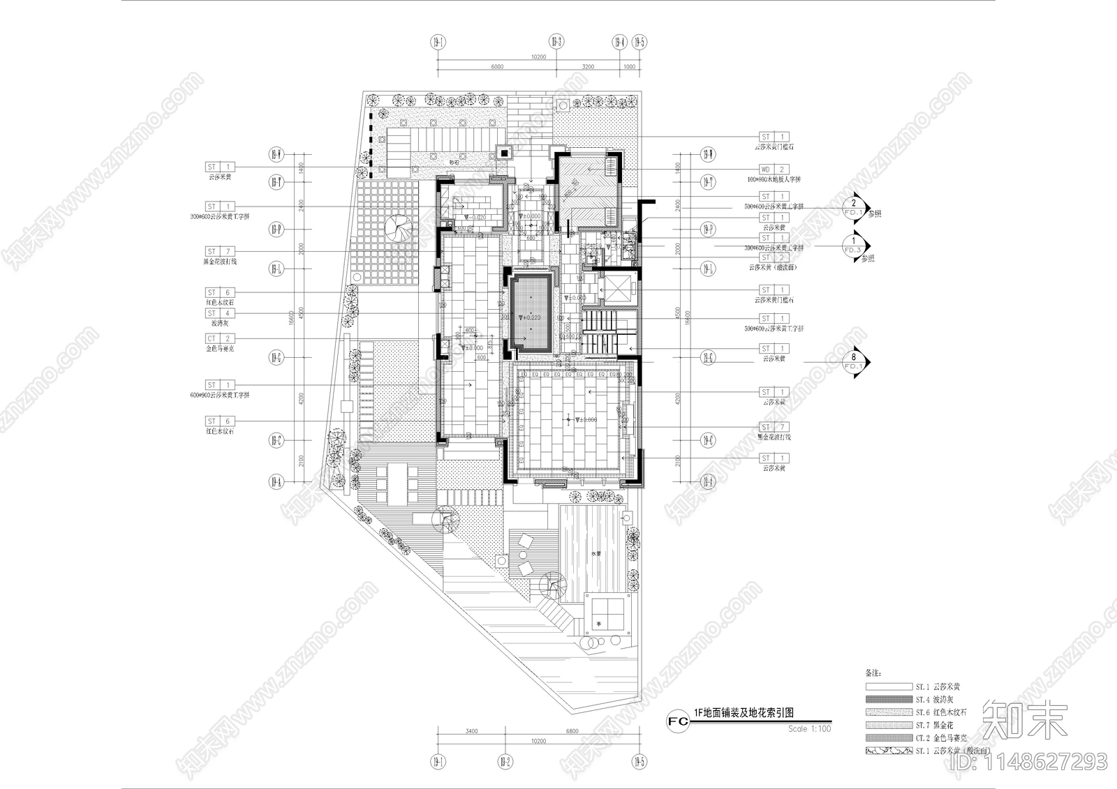 漳洲建发别墅样板间室内cad施工图下载【ID:1148627293】