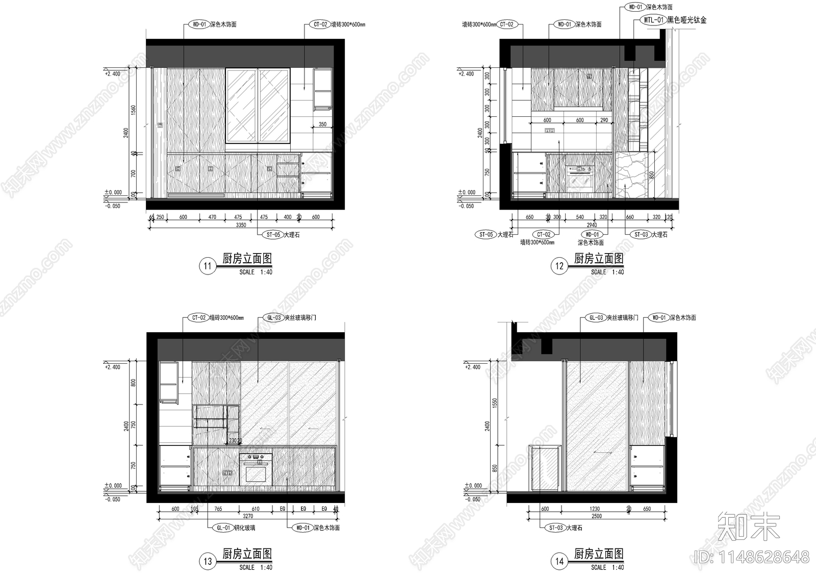 万科上海安亭别墅样板间室内cad施工图下载【ID:1148628648】