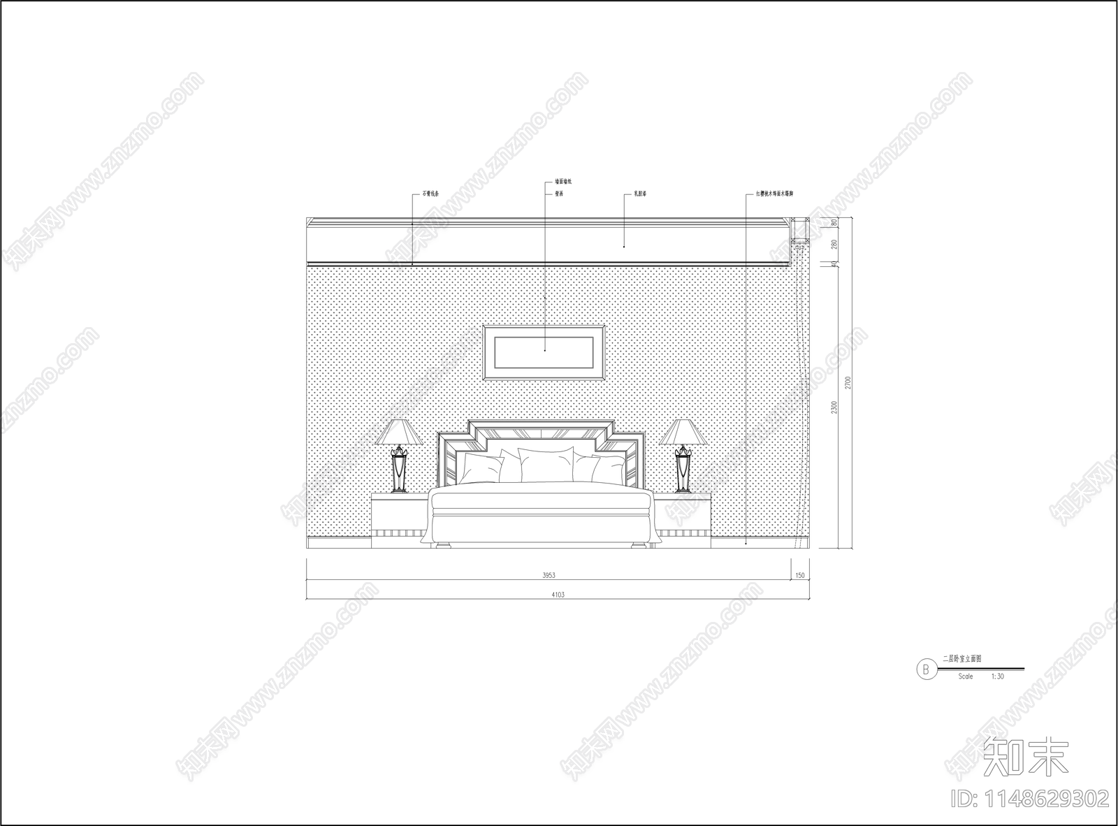 别墅建筑cad施工图下载【ID:1148629302】