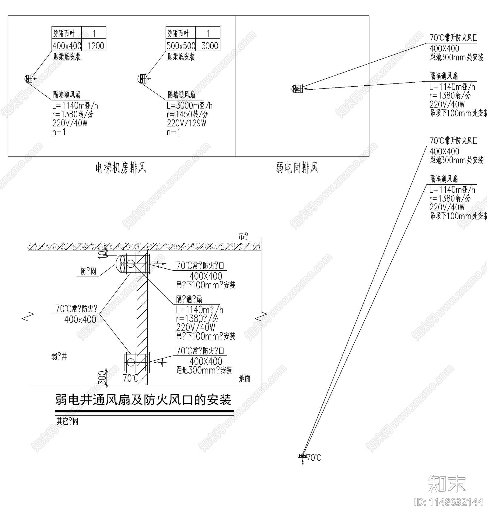 公厕高压配电及公共开关房污水处理暖通cad施工图下载【ID:1148632144】