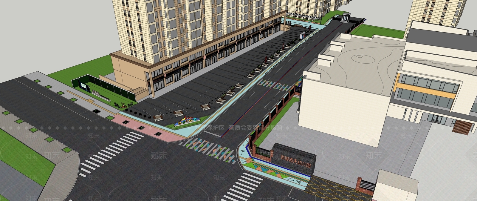 现代道路SU模型下载【ID:1148633867】