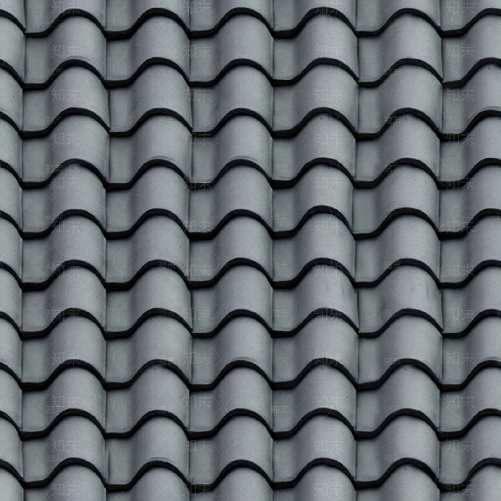 无缝古建屋顶瓦片陶土瓦水泥瓦贴图下载【ID:1148636165】