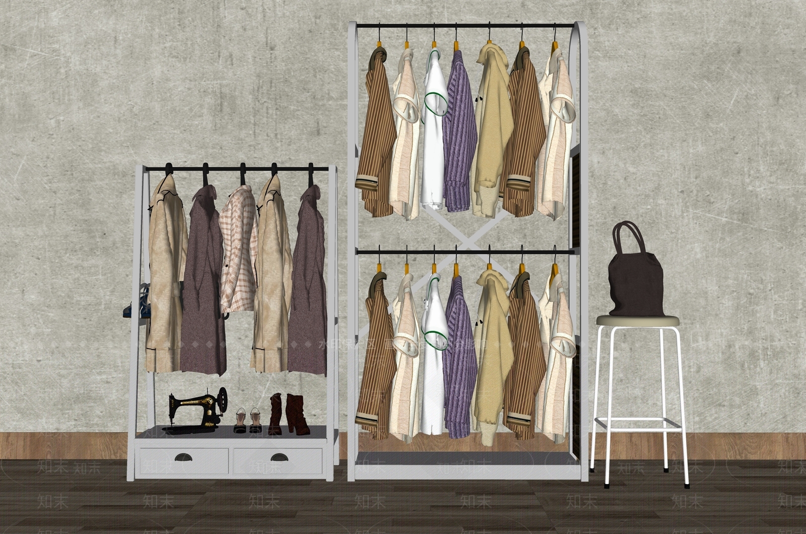 衣服SU模型下载【ID:1148639756】