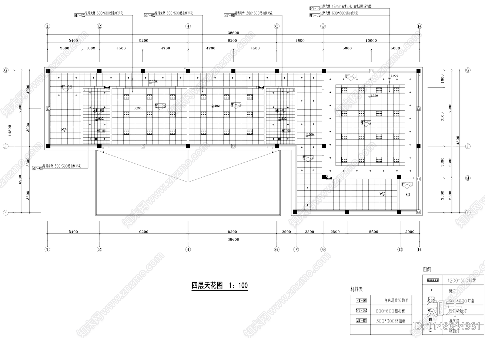 现代四层幼儿园室内工装cad施工图下载【ID:1148644361】