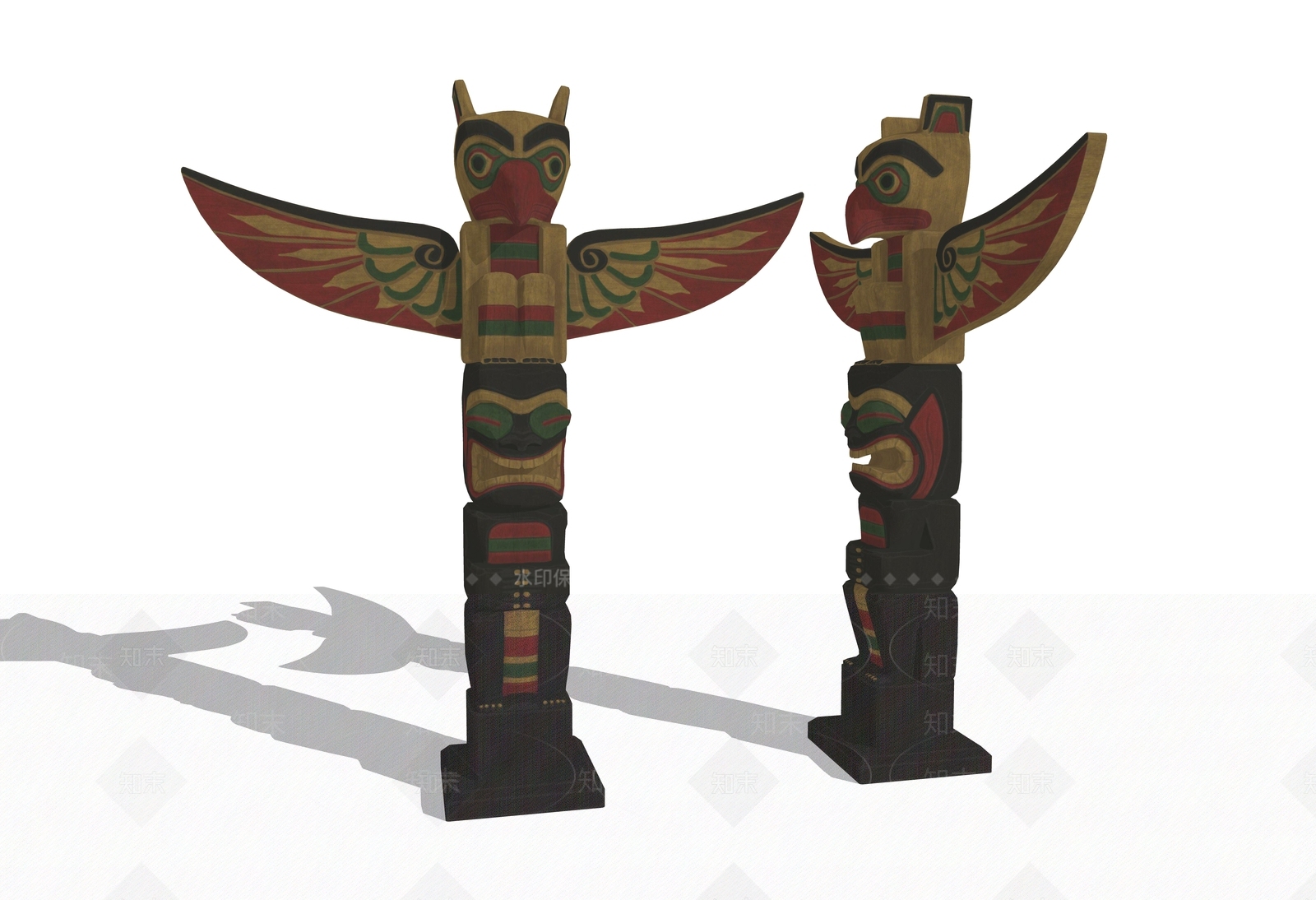 古典民族风图腾小品SU模型下载【ID:1148646248】
