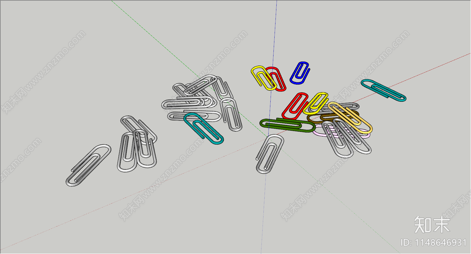 回形针SU模型下载【ID:1148646931】