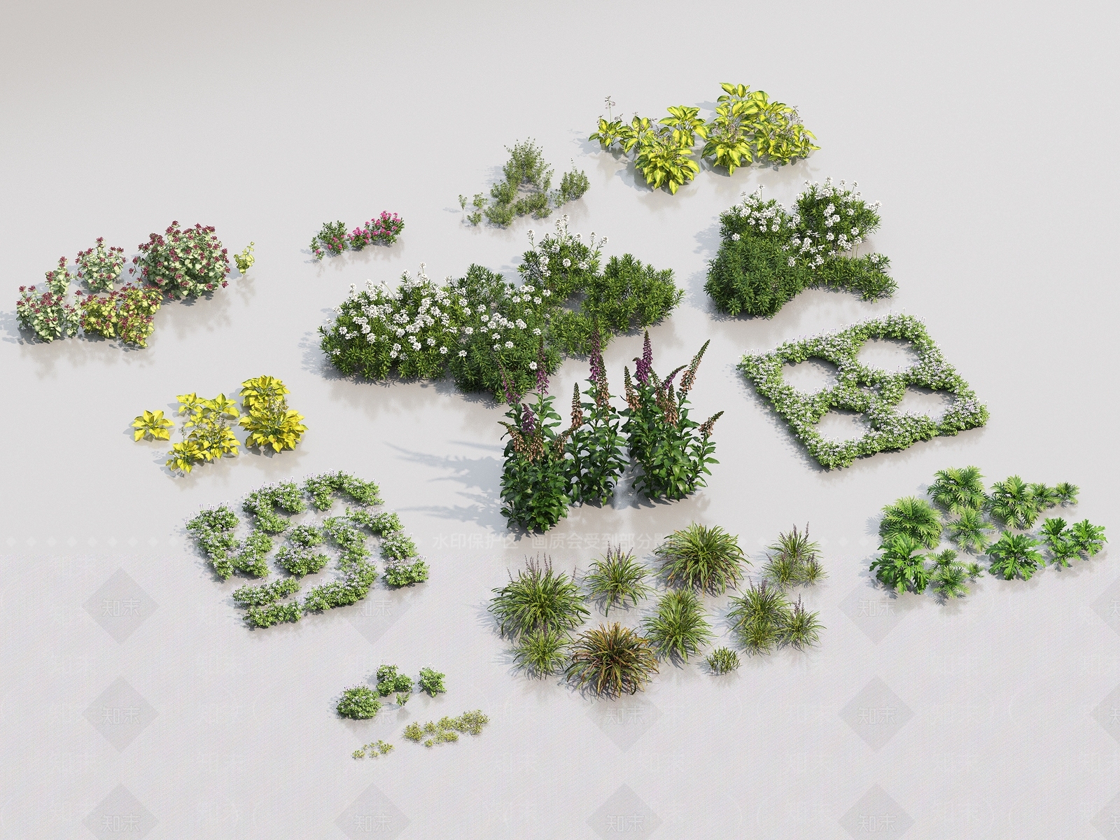 现代植物3D模型下载【ID:1148649093】