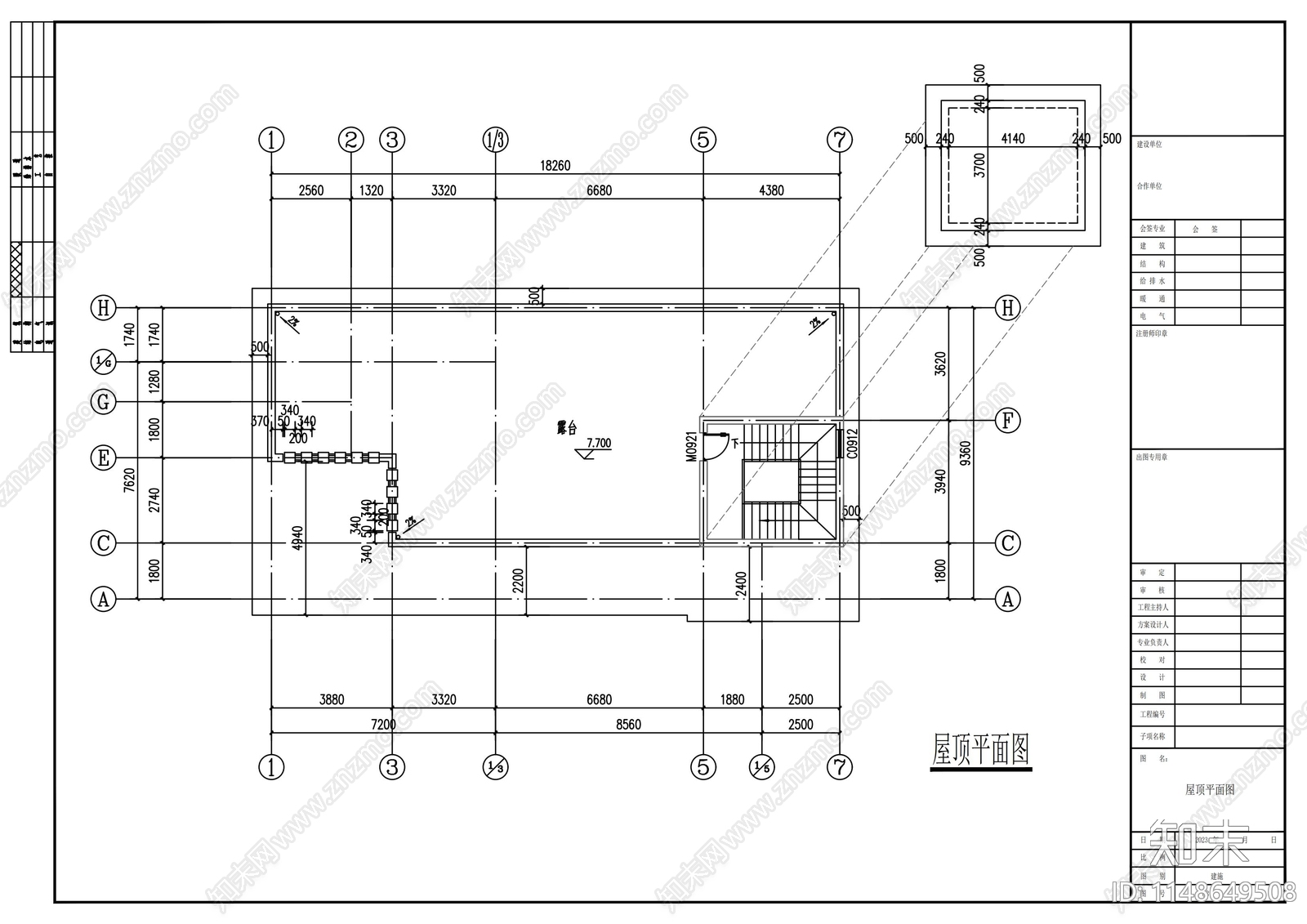 现代别墅建筑cad施工图下载【ID:1148649508】