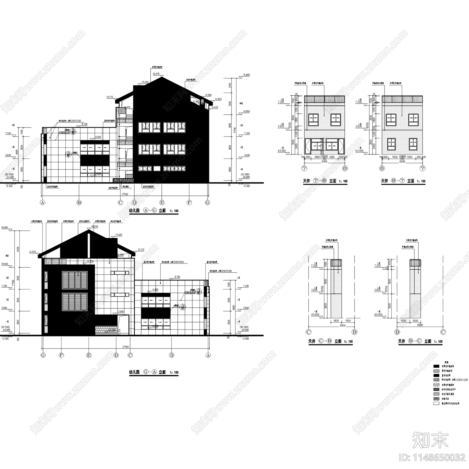 现代深圳龙华第三幼儿园建筑cad施工图下载【ID:1148650032】