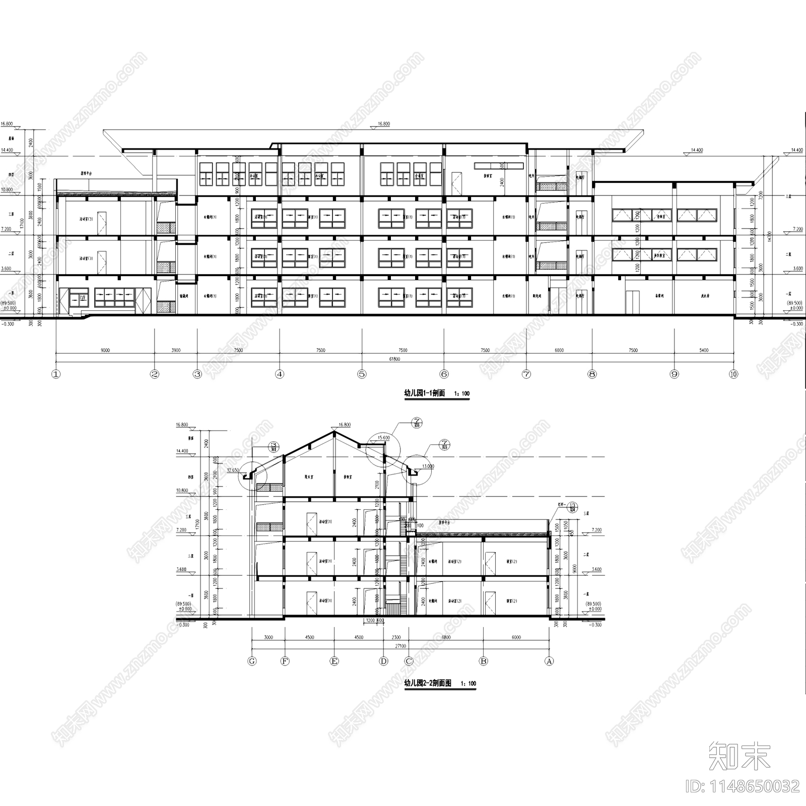 现代深圳龙华第三幼儿园建筑cad施工图下载【ID:1148650032】