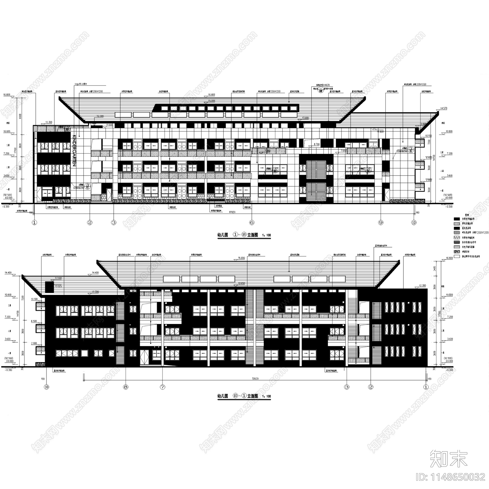 现代深圳龙华第三幼儿园建筑cad施工图下载【ID:1148650032】