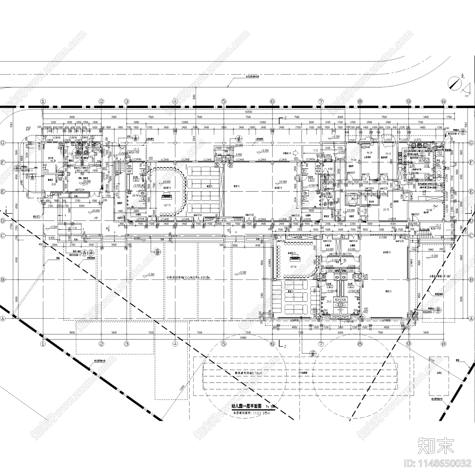 现代深圳龙华第三幼儿园建筑cad施工图下载【ID:1148650032】