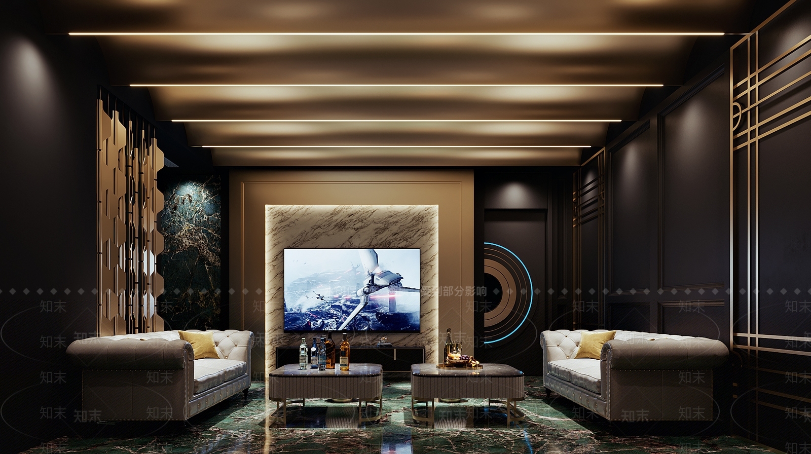 后现代KTV包厢3D模型下载【ID:1148654776】