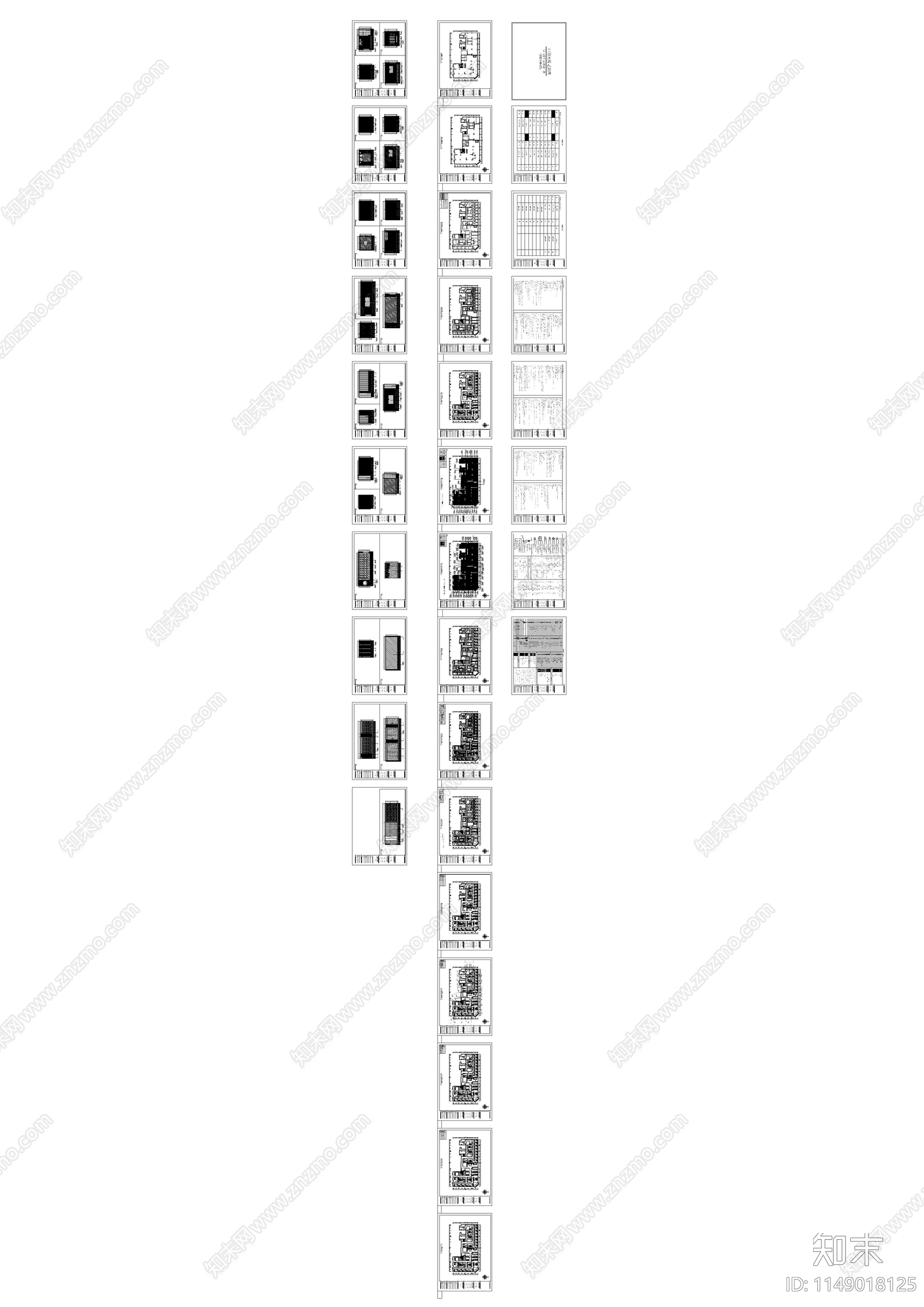 1250㎡足浴会所室内cad施工图下载【ID:1149018125】