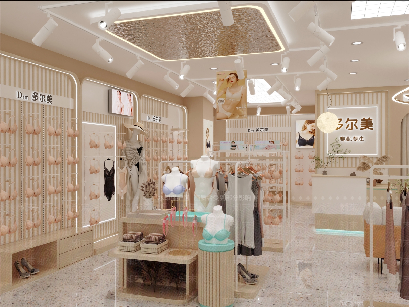 现代内衣店3D模型下载【ID:1148661078】