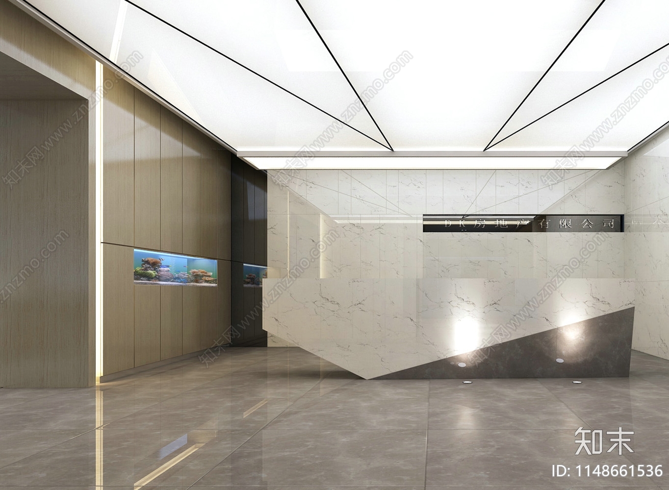 现代风格办公空间室内cad施工图下载【ID:1148661536】