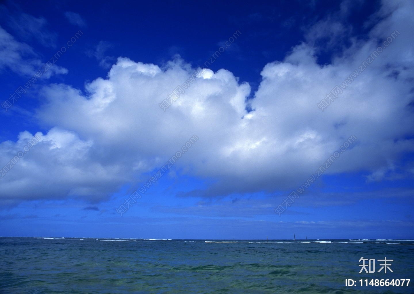 蓝天白云天空大海海洋贴图下载【ID:1148664077】