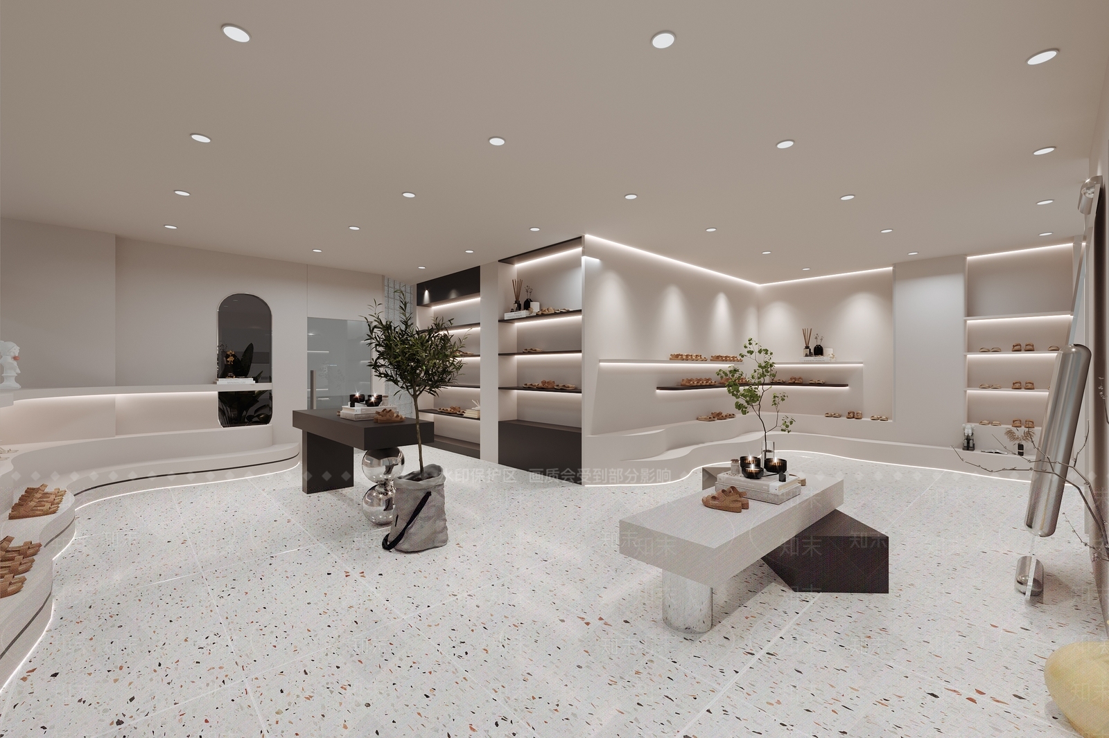 现代服装鞋店3D模型下载【ID:1148664706】