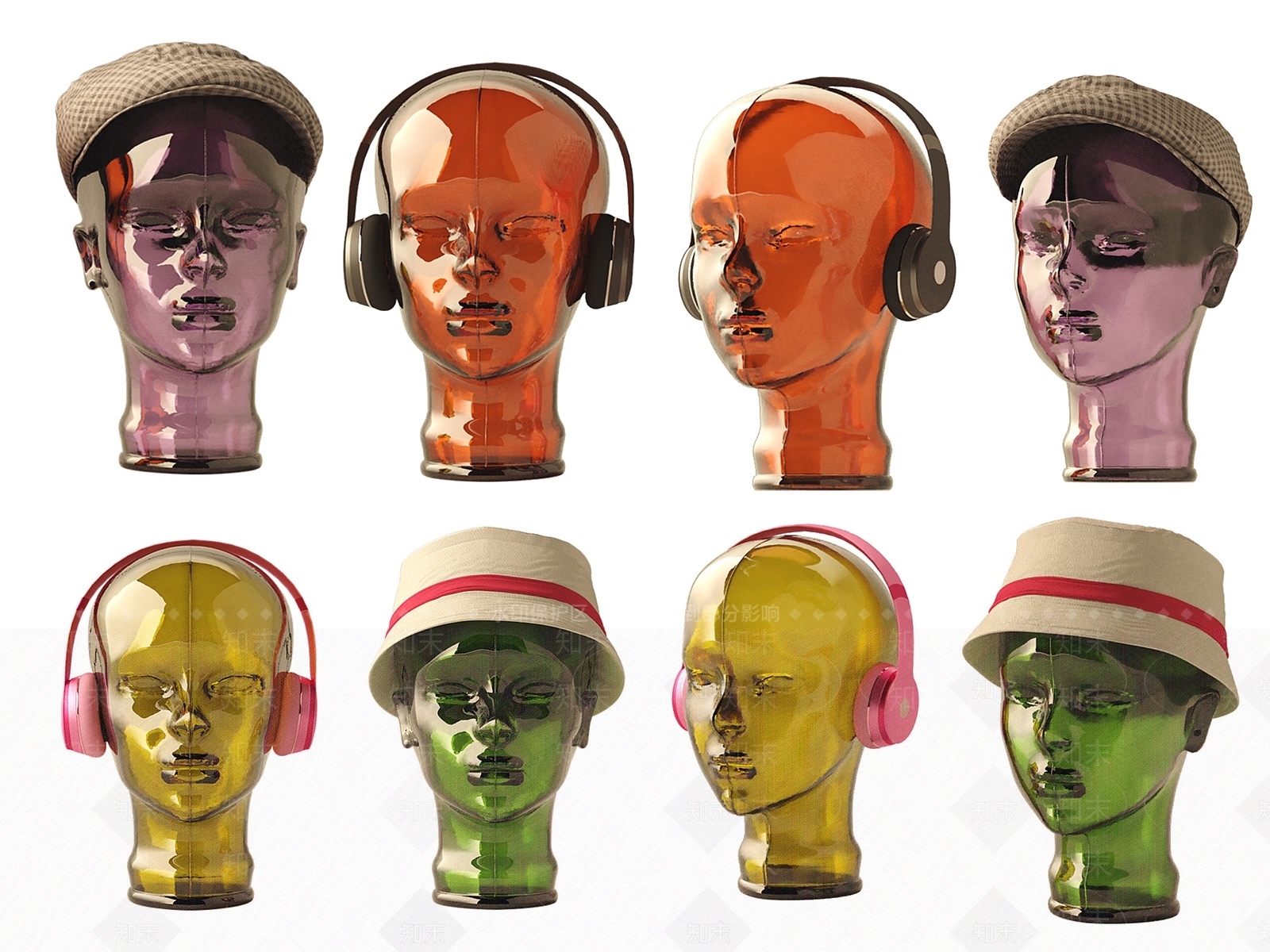 现代简约服装店模特3D模型下载【ID:1148672264】