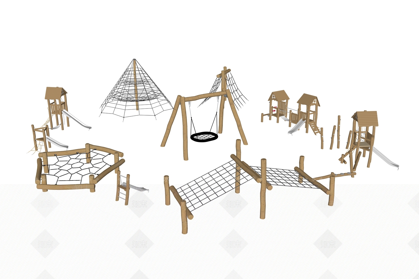 儿童游乐设施SU模型下载【ID:1148672940】