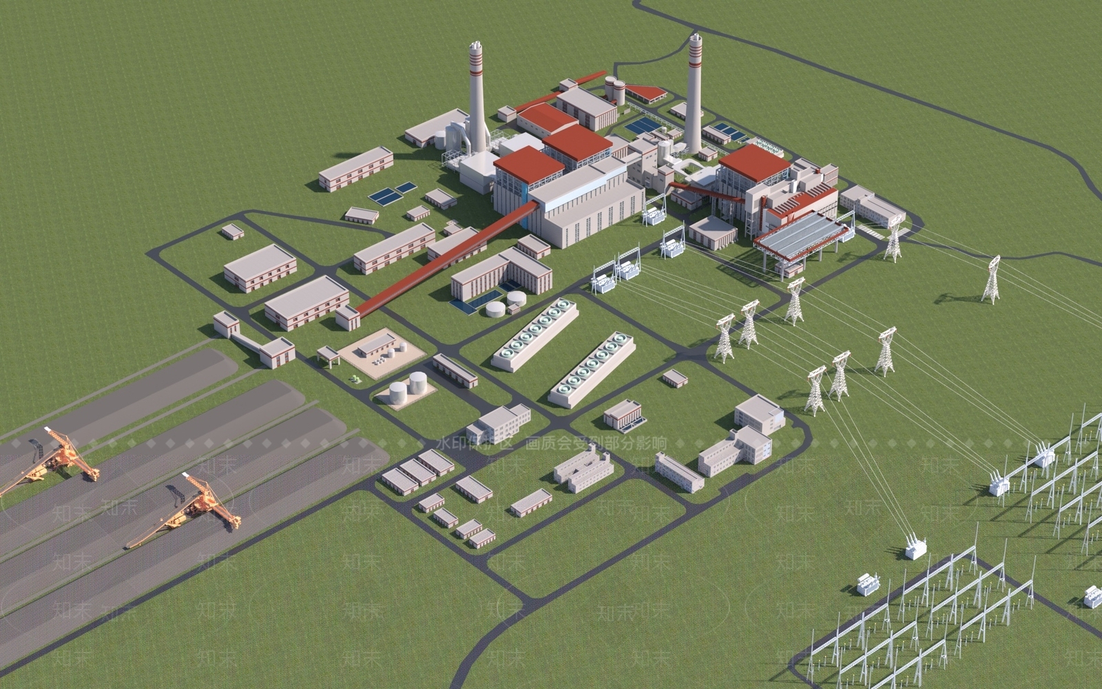 现代工业厂房3D模型下载【ID:1148676632】
