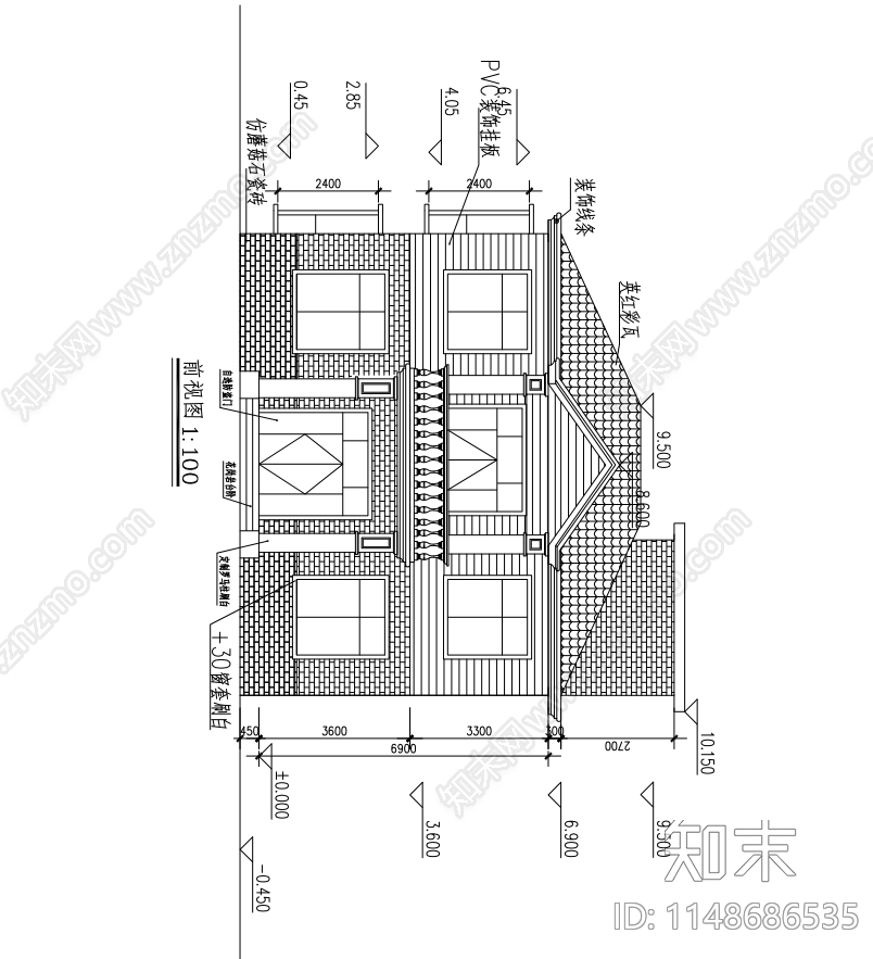 农村自建房建筑cad施工图下载【ID:1148686535】