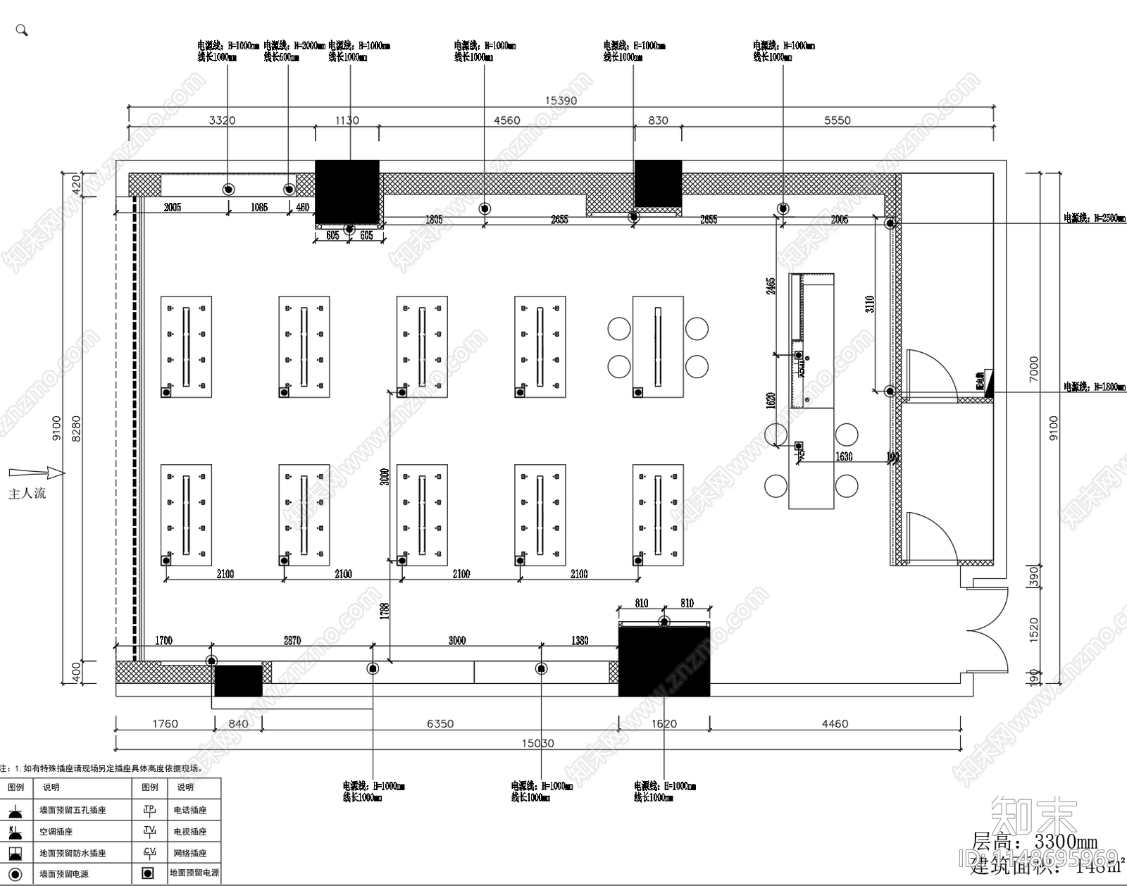 京东之家室内cad施工图下载【ID:1148695969】