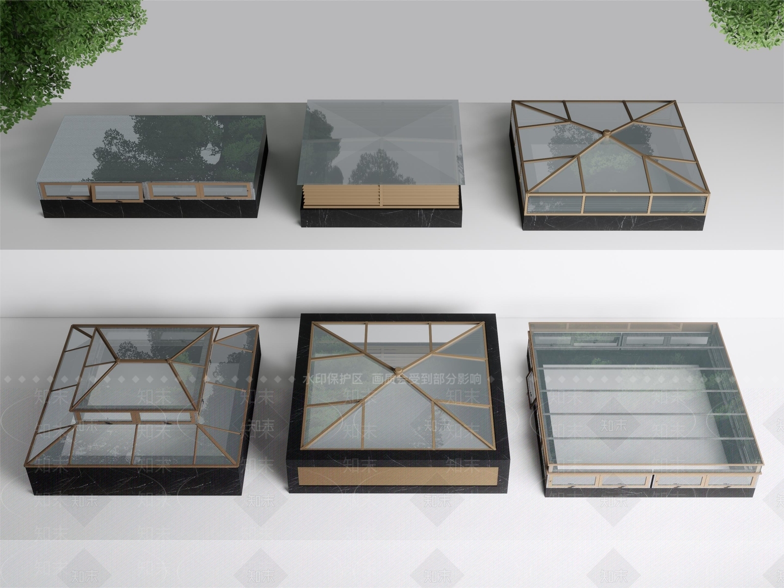 现代采光井SU模型下载【ID:1148696915】