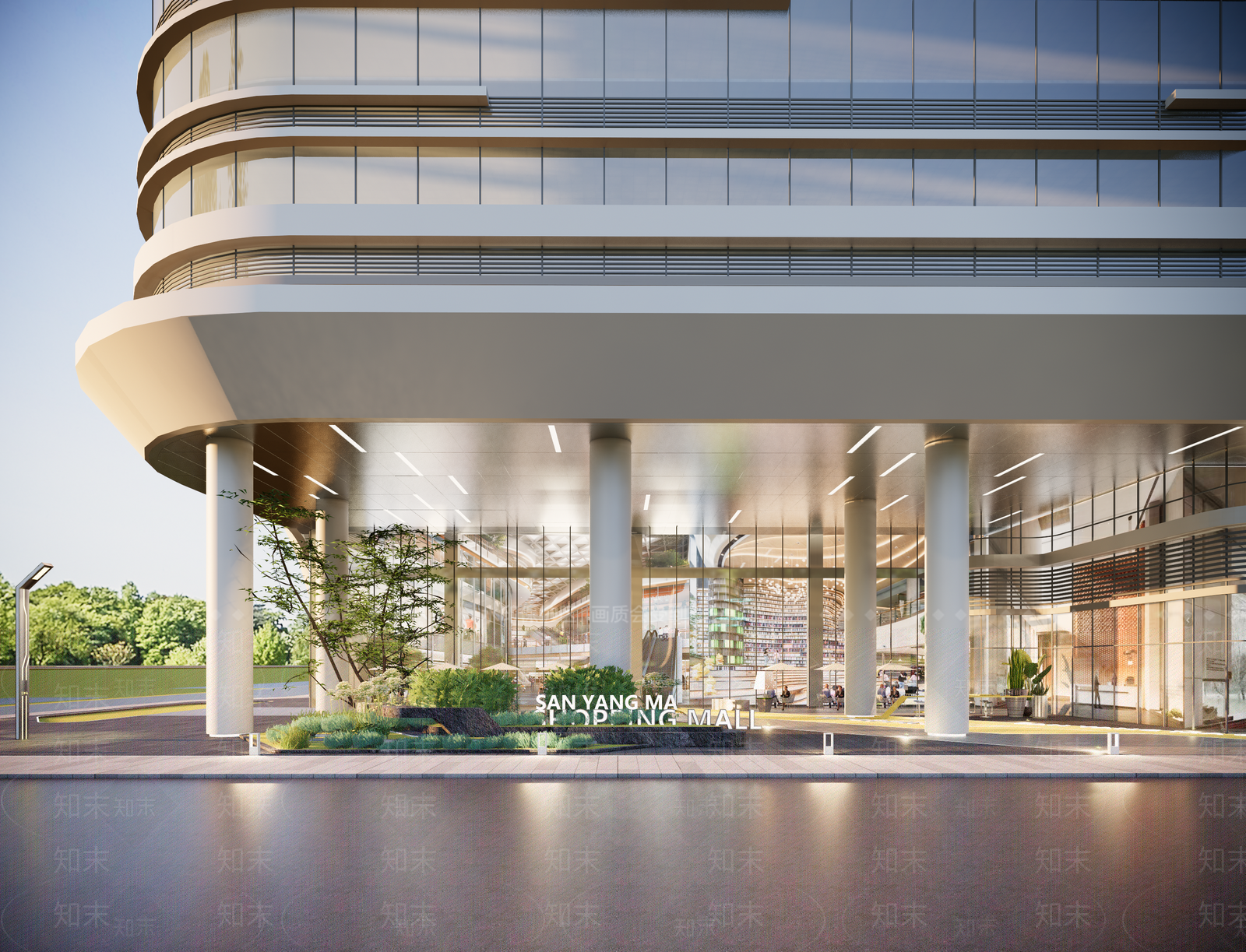 现代汽车会展中心SU模型下载【ID:1148703472】