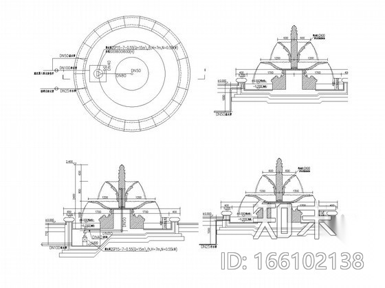 [北京]园林景观项目给排水施工图纸施工图下载【ID:166102138】