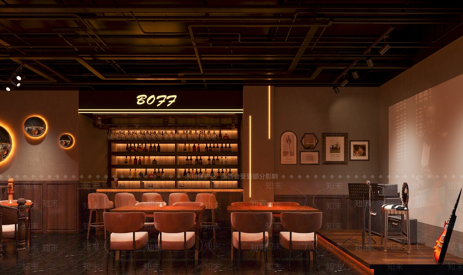 美式复古酒吧3D模型下载【ID:1148710964】