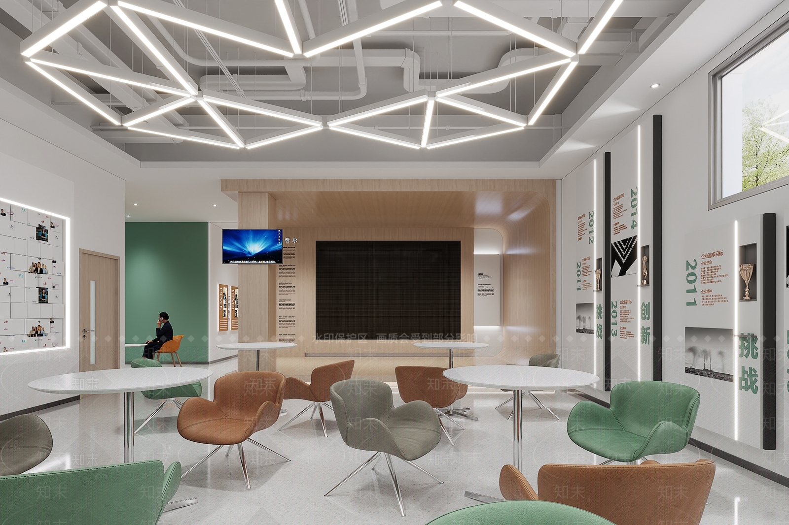 现代培训机构大厅3D模型下载【ID:1148710853】