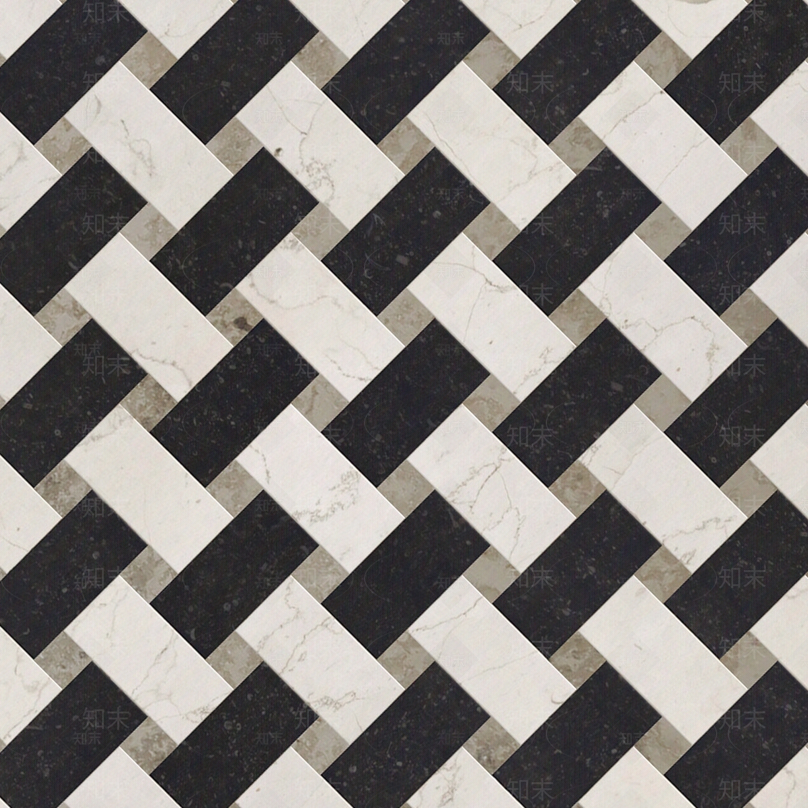 现代简约黑白石材拼贴贴图下载【ID:1148719322】