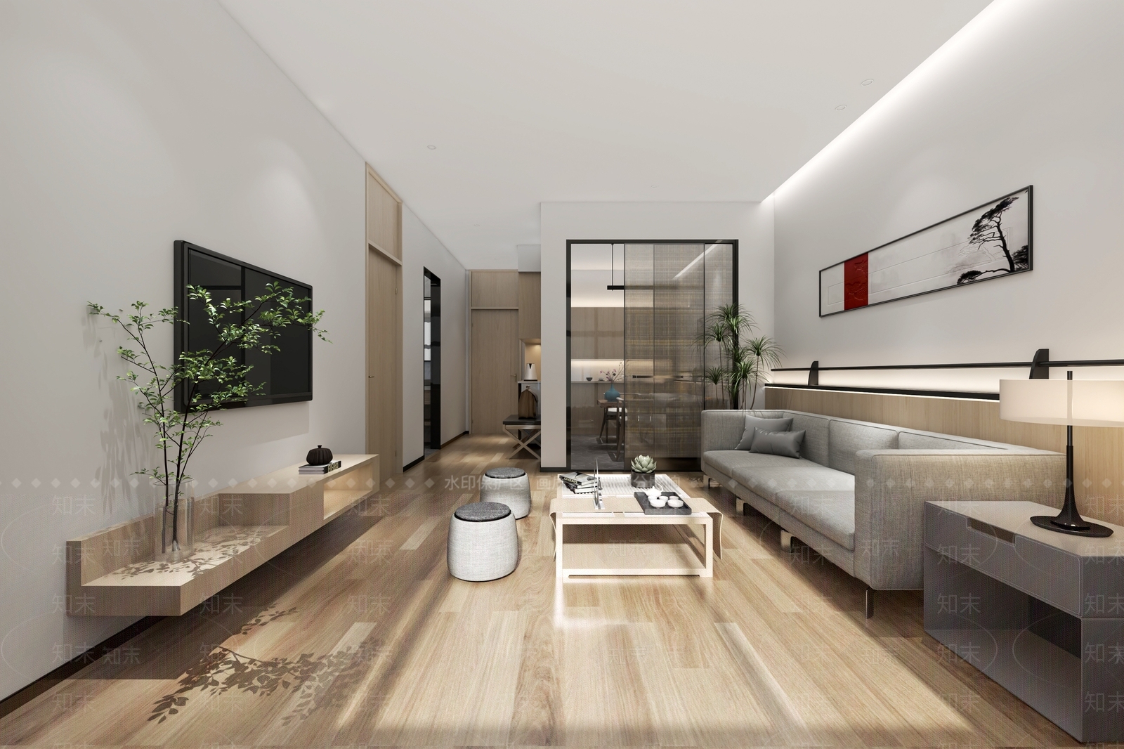现代单身公寓3D模型下载【ID:1148727741】