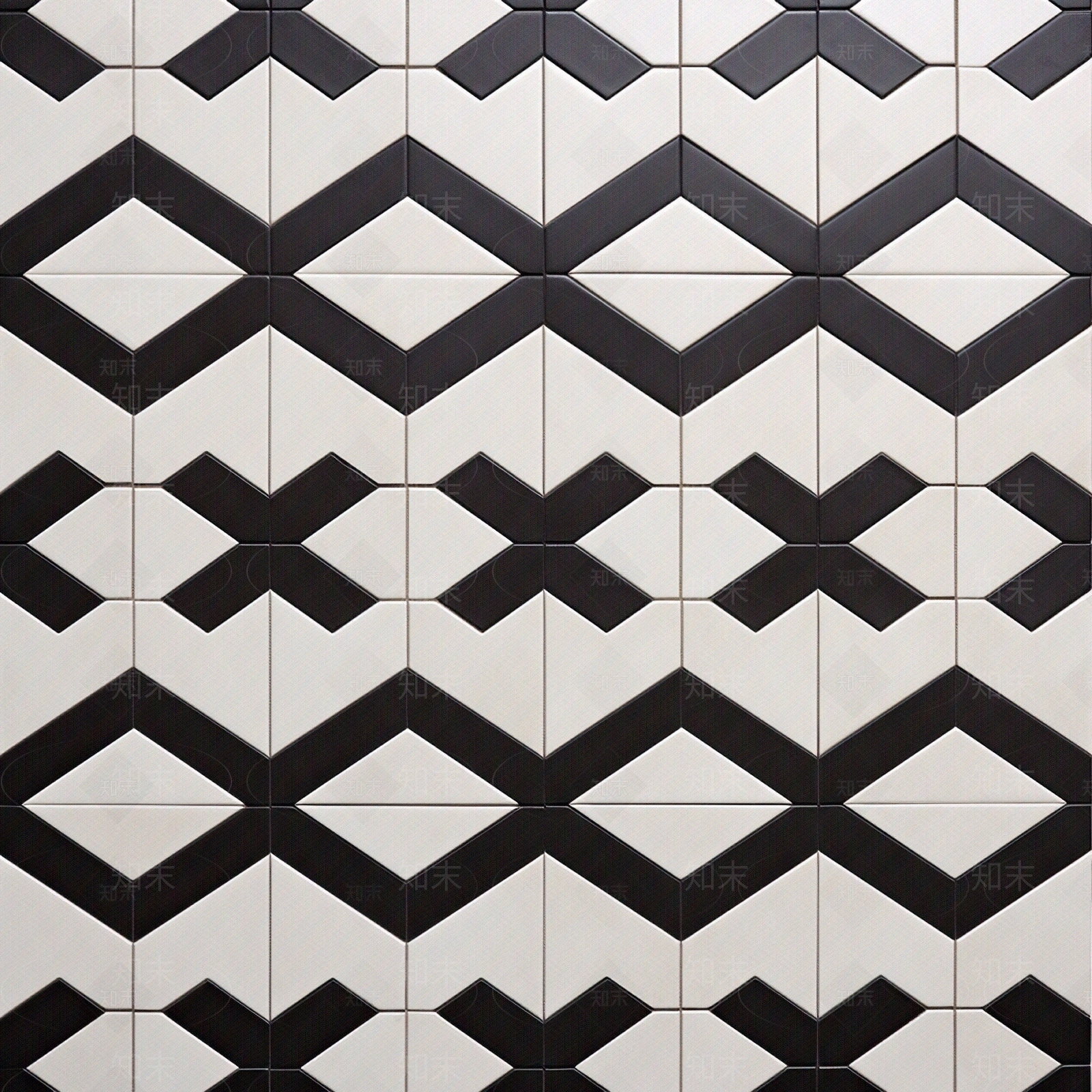 黑白菱形砖贴图下载【ID:1148729314】