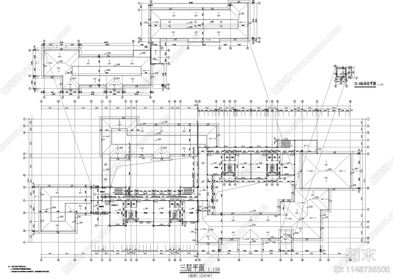 益阳碧桂园社区幼儿园建筑cad施工图下载【ID:1148736500】