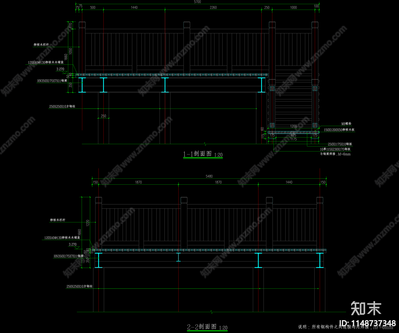 一套现代简约屋顶花园景观cad施工图下载【ID:1148737348】