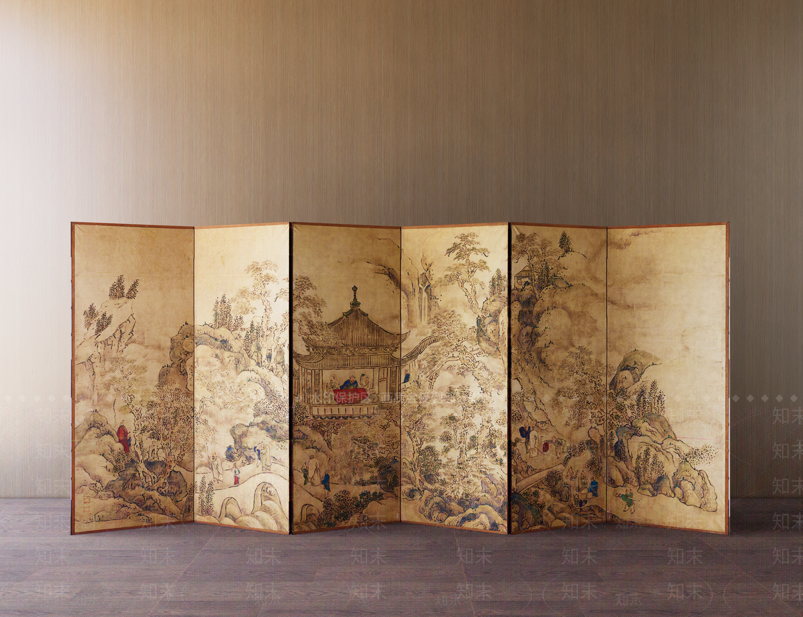 侘寂屏风3D模型下载【ID:1148745002】