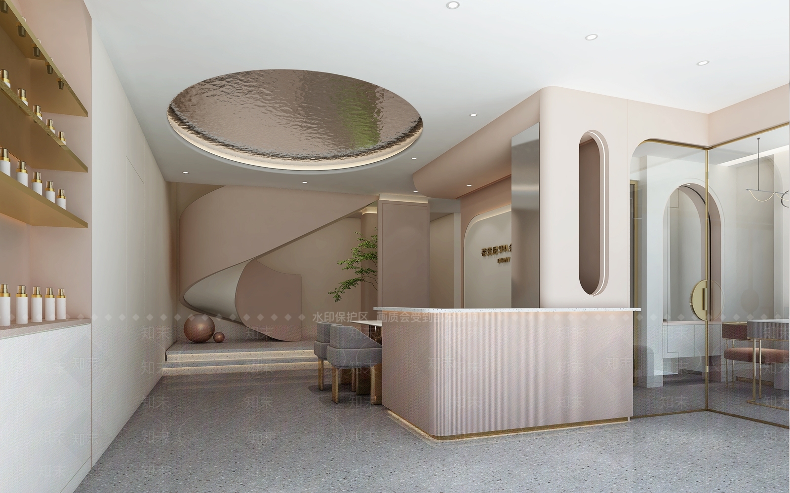 现代美容SPA店3D模型下载【ID:1148747382】