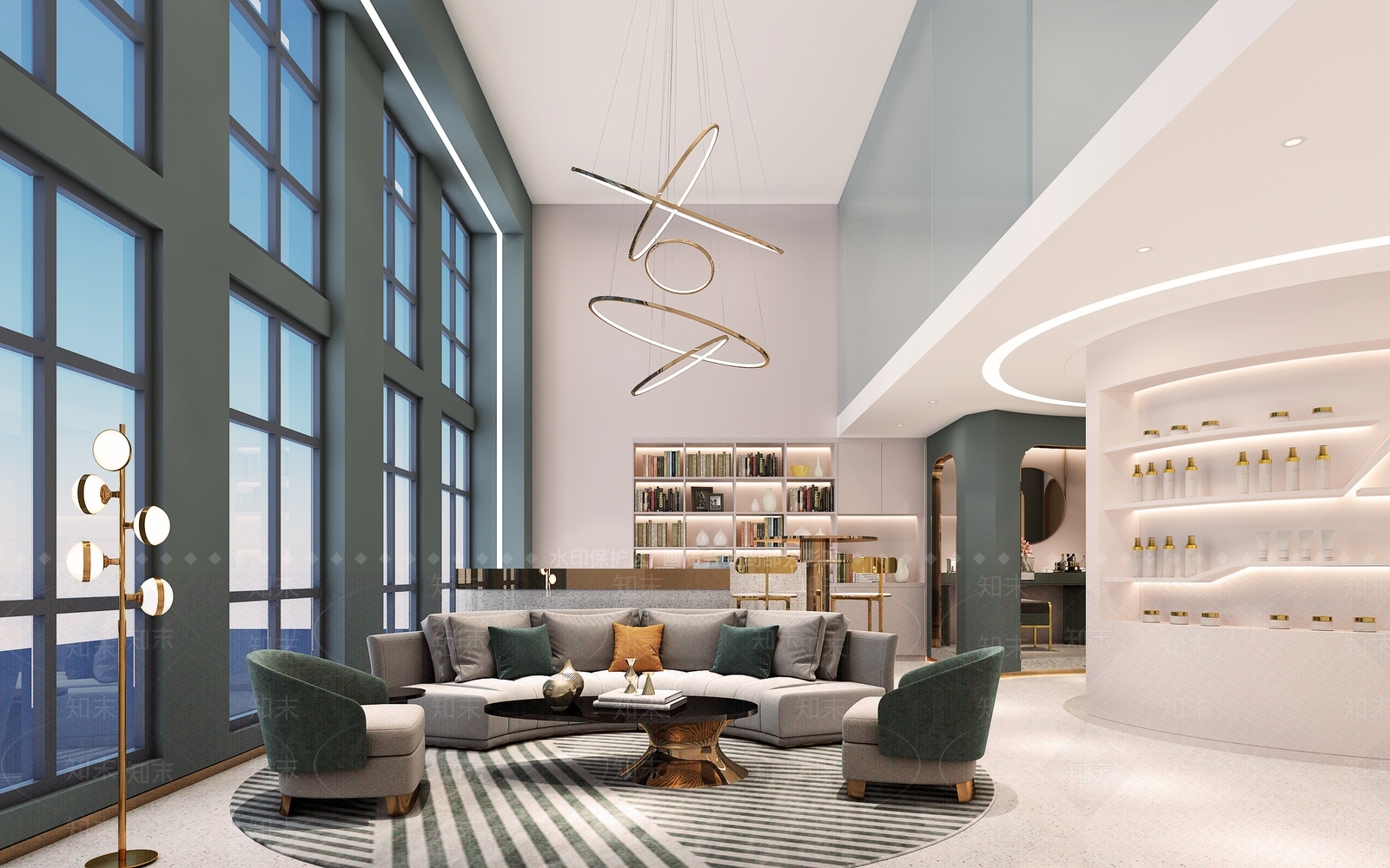 现代美容SPA店3D模型下载【ID:1148748278】