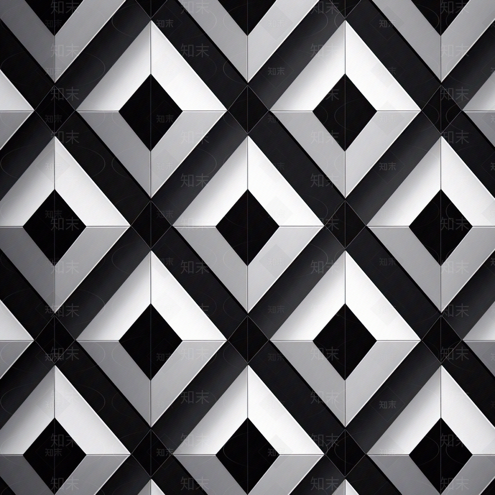 简约黑白风菱形砖贴图下载【ID:1148748874】